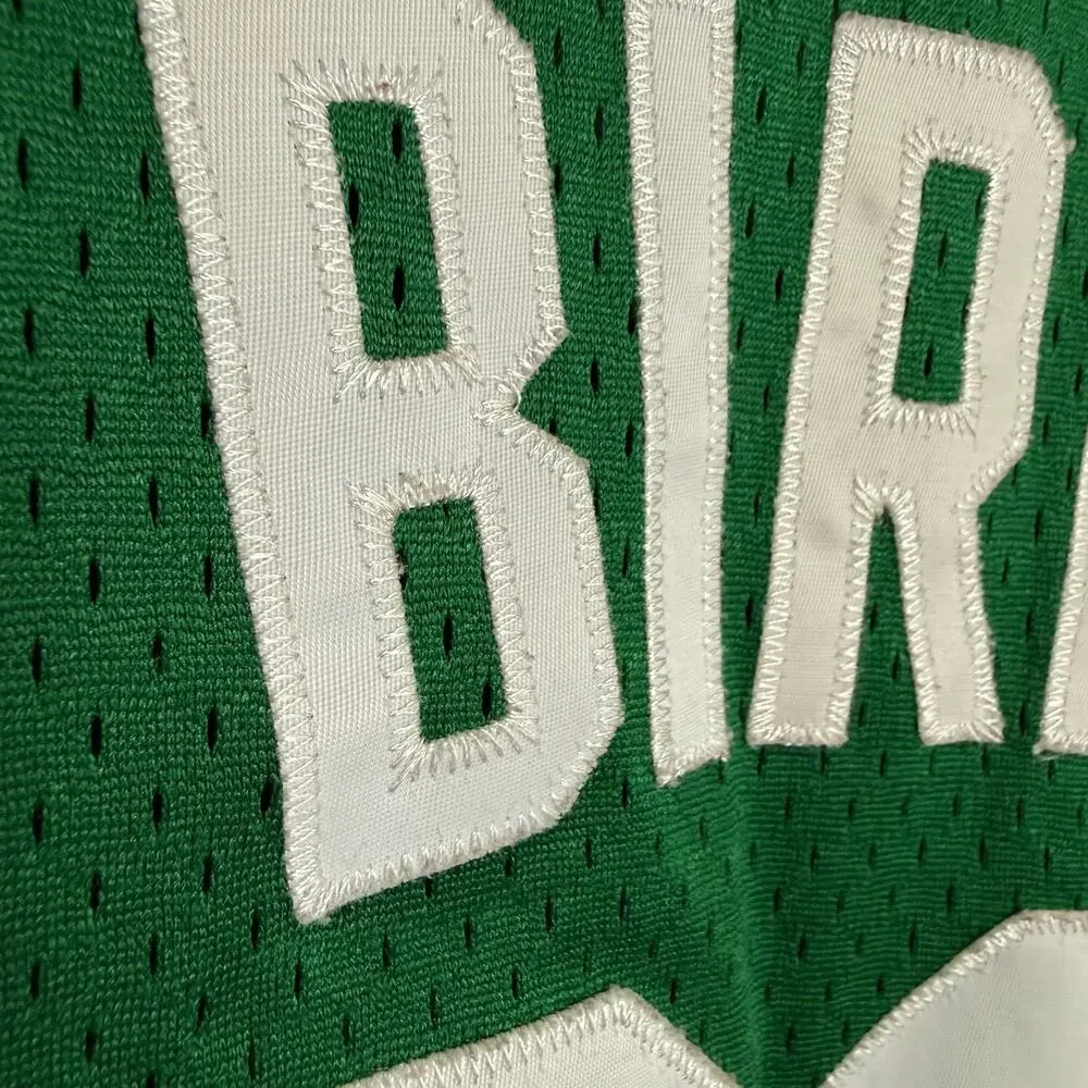 Larry Bird Adidas Hardwood Classic Swingman Jersey Mens 2XL Green Embroidered